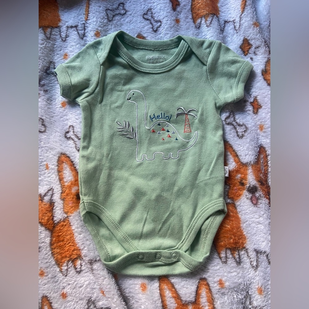 Baby Dinosaur Short Sleeve Bodysuit